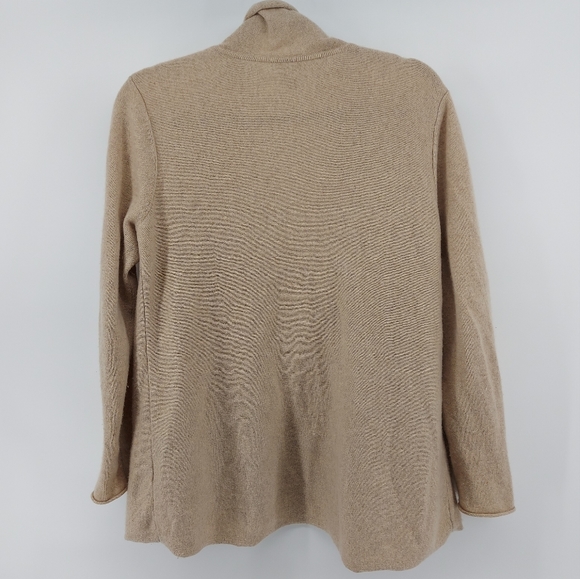 J.Jill Cashmere Open Front Cardigan Size Small Tan - Picture 5 of 5